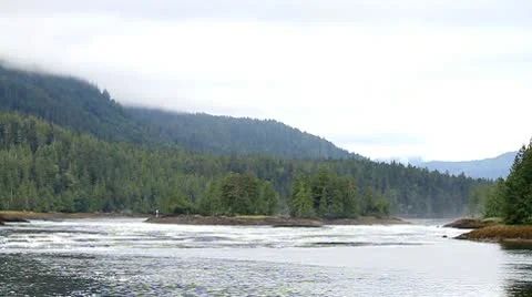 A wide shot of Butze rapids Stock Footage 10744612