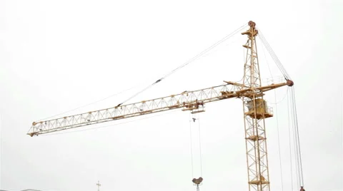 Wide shot of construction crane 動画素材 65287797