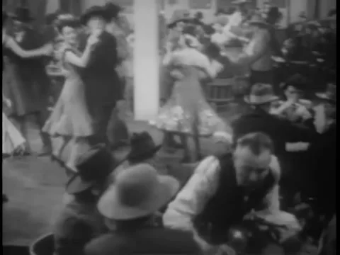 Wide shot couples dancing in bar Stock Footage 260249304