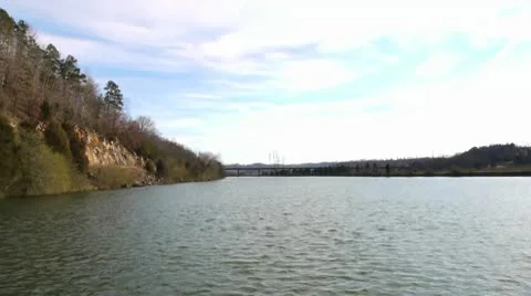 Wide shot of lake Stock-Footage 10579787