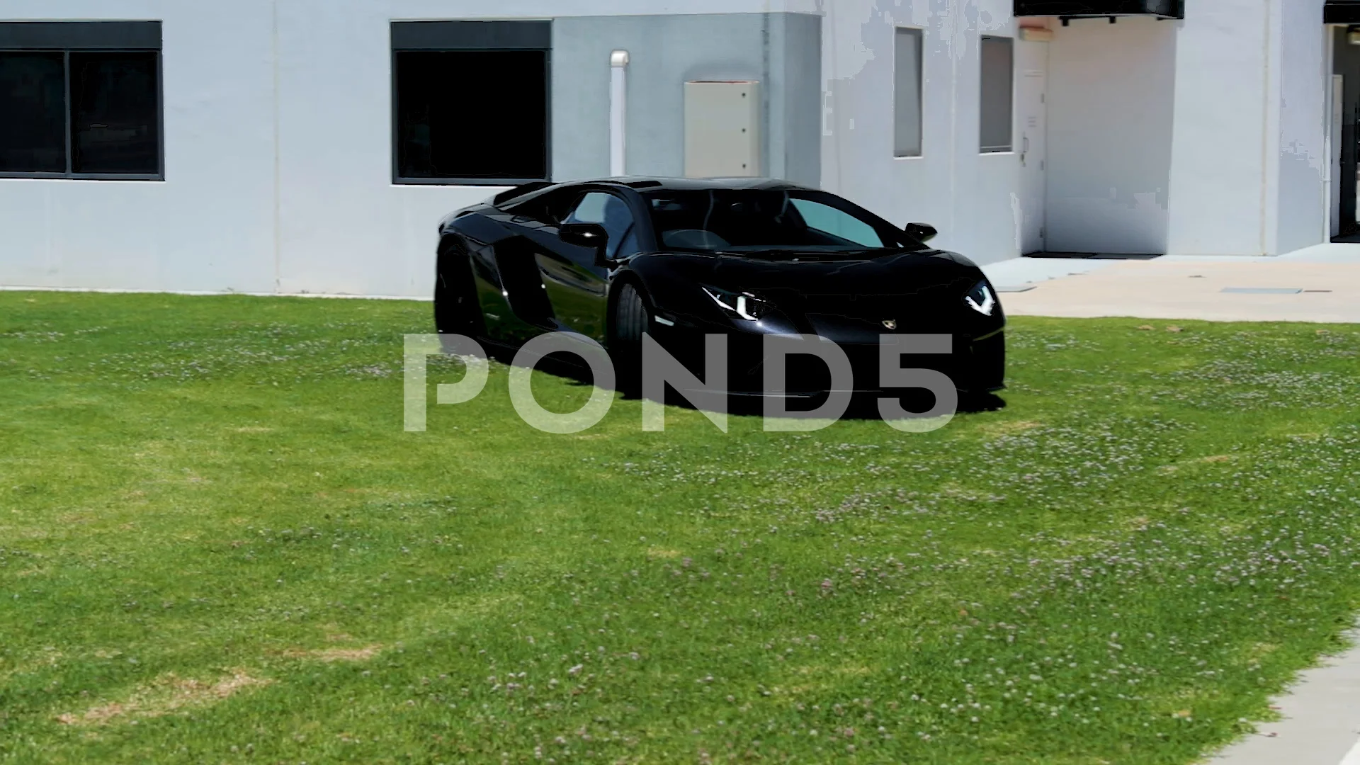 Wide shot of the Lamborghini Aventador d... | Stock Video | Pond5