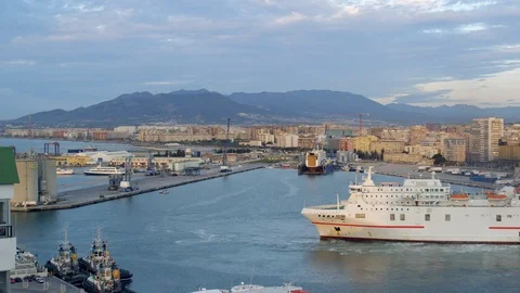 Wide Shot, Lockdown, 30 Seconds Or Greater, Harbor, Ferry, Cityscape, City, Stock Footage 95850238