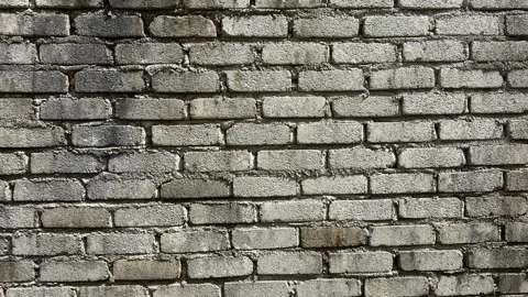Wide Shot Loop Brick Cement Wall Texture Video Stock Footage 328983812