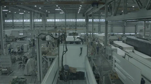 Wide Shot of Manufacturing Stock Footage 33444521