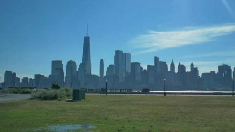 Wide Shot of New York City Stock Footage