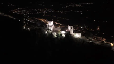 Wide shot at night over Stock Footage 324023311