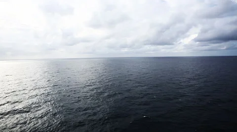 Wide shot open ocean Stock-Footage 51237372