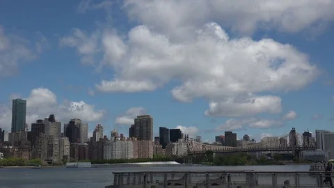 Wide shot panorama with ONU,New York Stock Footage