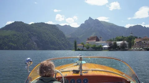 Wide Shot, Point Of View, 1 Minute Or Greater, Lake, Village, Caucasian Stock Footage 94070463