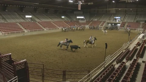 Wide shot rodeo Stock Footage 199321441