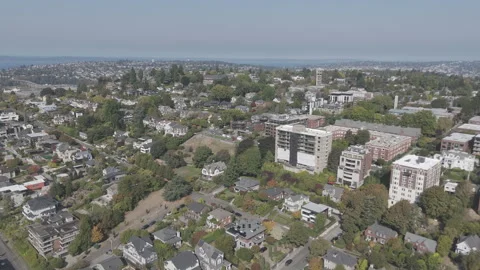 Wide Shot of Seattle suburbs Stock Footage 317752489