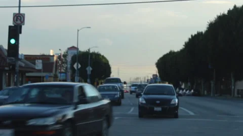 Wide Shot of Traffic 2 Stock Footage 34367312