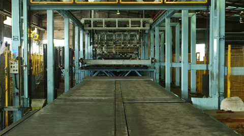 Wide Shot View of Machine with Robot Arms Stock Footage 34480842