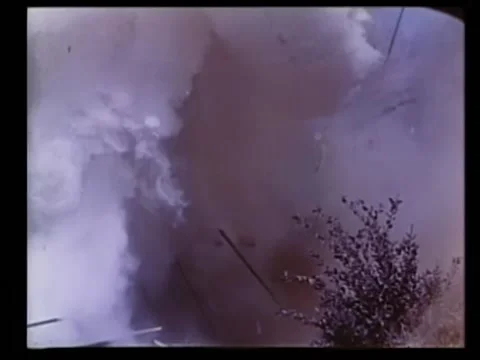 Wide shot of wagon exploding 스톡 동영상 260250102