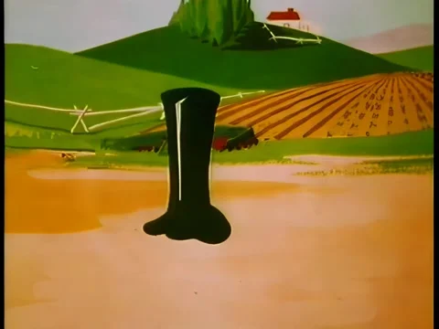 Wide shot walking top hat Stock Footage 261022386