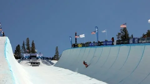 WIDE SKI JUMPER 3 Stock Footage 10810079