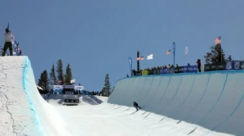 WIDE SKI JUMPER Stock Footage 10810134