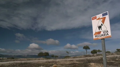 Wide sky in spain Stock Footage 612769