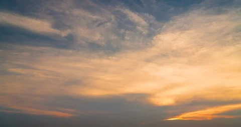 Wide sky sunset cloud Timelapse Stock Footage 108816316
