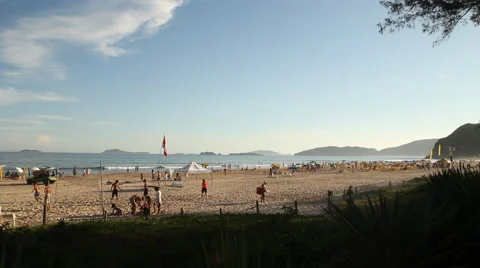 Wide Smooth Pan Of Buzios Beaches Stock Footage 45282502