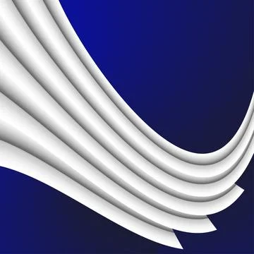 Wide, smoothly curved elements with a gradient.3d. イラスト素材