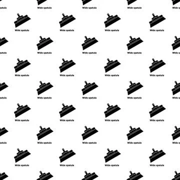 Wide spatula pattern seamless Stock Illustration