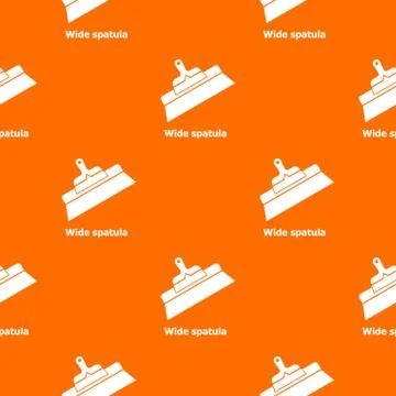 Wide spatula pattern vector orange Stock Illustration