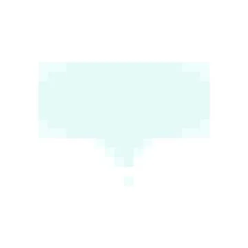 Wide speech bubble banner chat message box pixel art style light blue design Ilustración de archivo