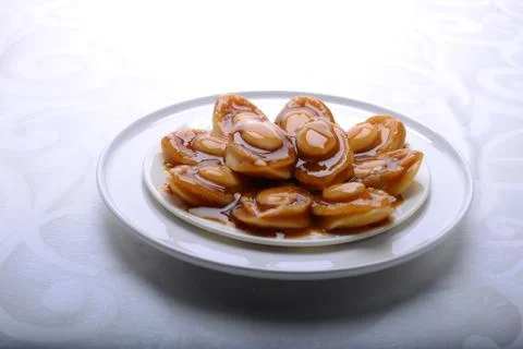 Wide spread of Abalone servings Foto stock