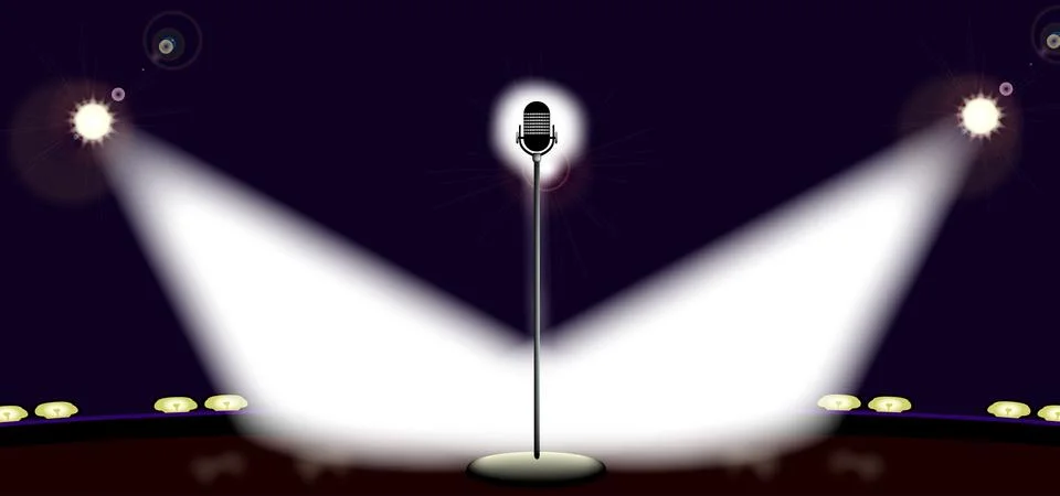 Wide stage Stock Illustration