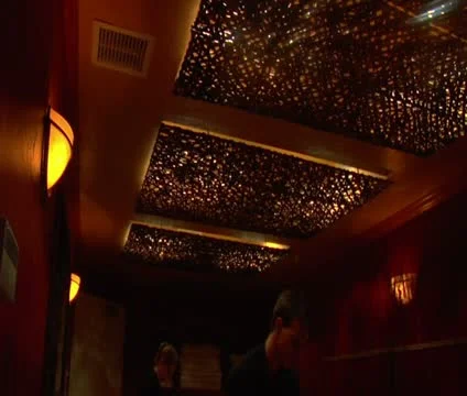 Wide tilt down shot of couples massage Stock-Footage 21626166