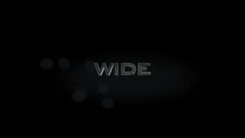 Wide title metal text on black alpha channel background Stock Footage 295910064