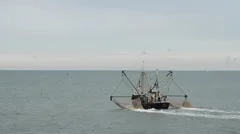 Fishing Boat Pulling Out a Net Full of S, Stock Video