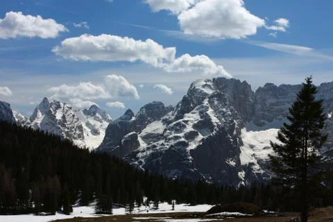 Wide valley Foto stock