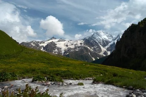 Wide valley Foto stock