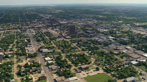 Wide view of Abilene, Texas. Shot in 2007. Stock Footage 59526907