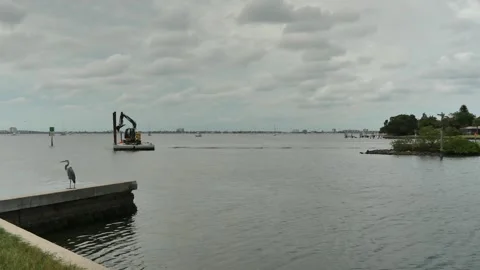 Wide view Editorial Use Only October 8, 2024. Gulfport, FL, USA.view across outl Stock Footage 288053846