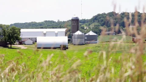 Wide View of a Farm Stock Footage 25237195