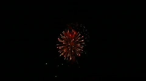 Wide view finale fireworks Stock Footage