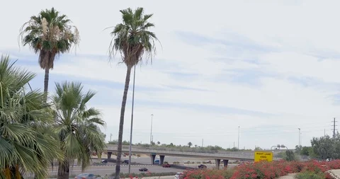 Wide view of a Freeway Stock Footage 110120291