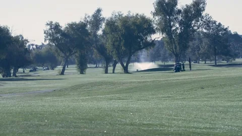 Wide View of a Golf Course Stock Footage 169260105