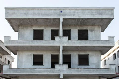 Wide view from a new started construction Stock Photos