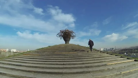 Wide view of a park in 4K Stock Footage 169690249