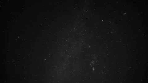 Wide view of Starry deep night sky motion,orion constellation and falling stars 스톡 동영상 234070985