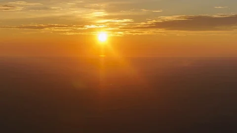 Wide view of sunset - Time lapse Stockbeeldmateriaal 118580959