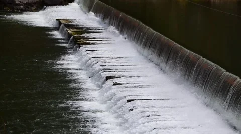 Wide Waterfall Stock Footage 49040440