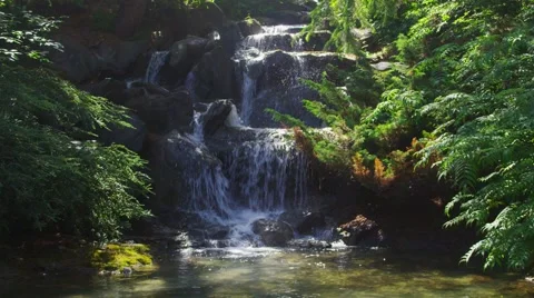 Wide Waterfall Stock Footage 50916671