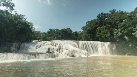 Wide waterfall Stock Footage 83053817