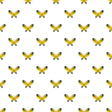 Wide wing butterfly pattern seamless Illustrazione stock