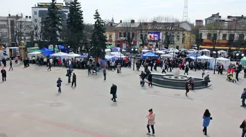 Wideangle Panorama Fair Stock Footage 11178955
